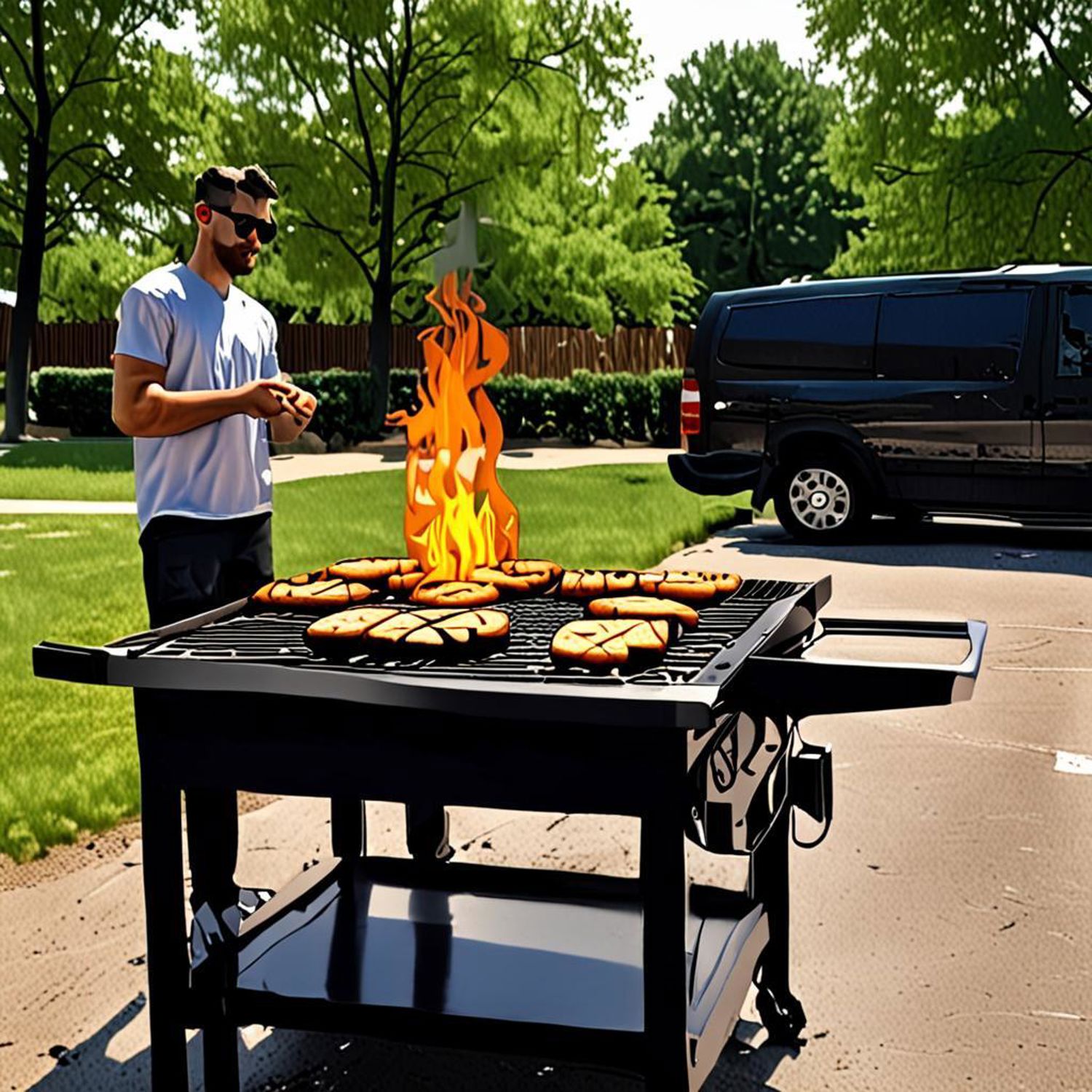 Grilling at Bitcoin Park