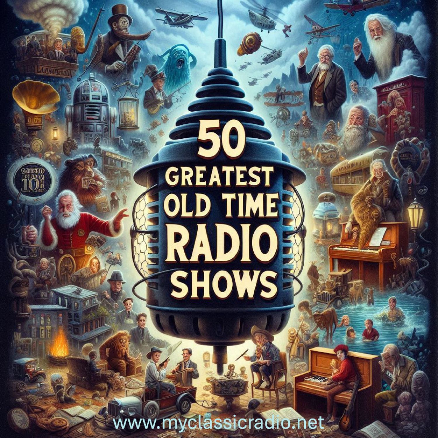 50 Greatest Old Time Radio Drama Shows