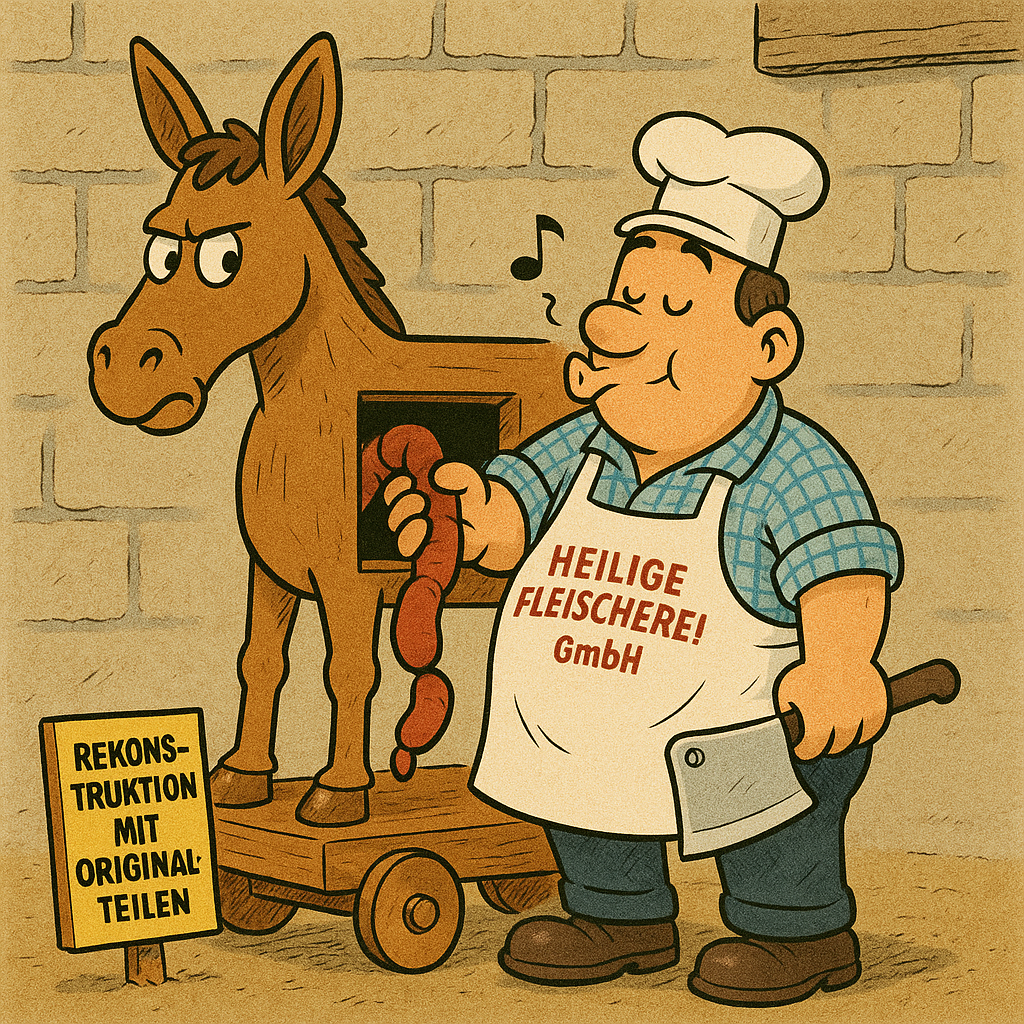 Resteessen mit Palmesel