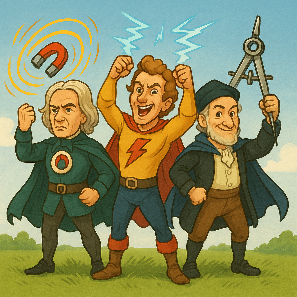 Faraday, Ampere und Gauss