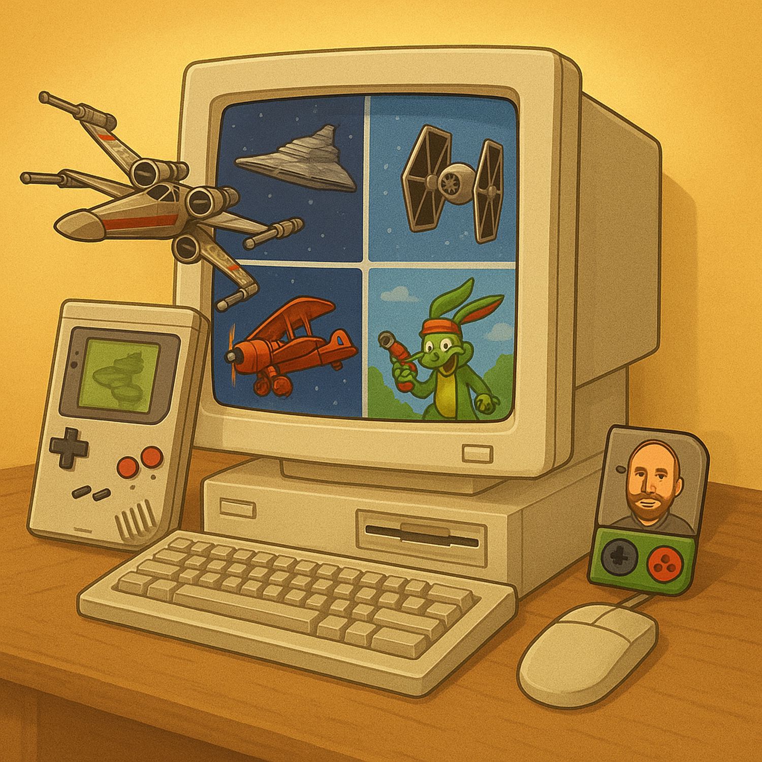 Frühe Spiele: Rebel Assault, X-Wing/TIE Fighter, Red Baron 2, Jazz Jackrabbit