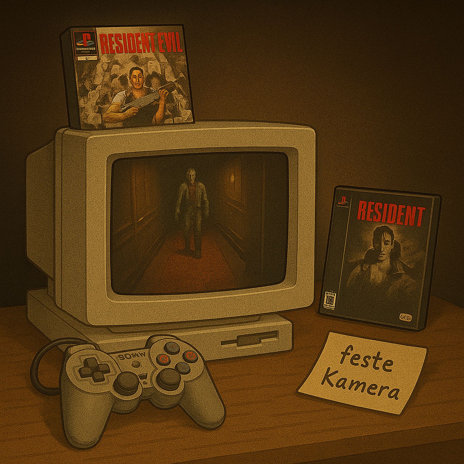 Horror-Klassiker: Resident Evil 1, Panzersteuerung und feste Kameras