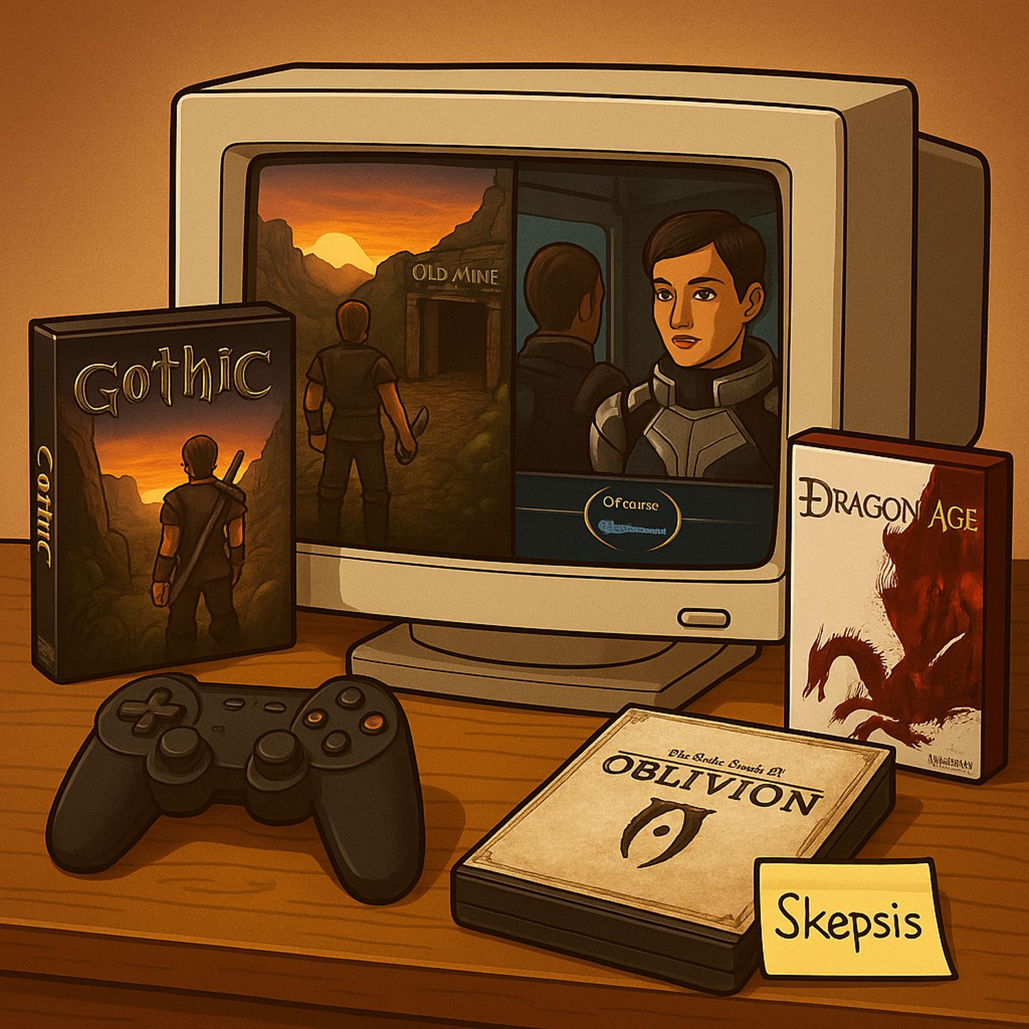RPGs: Gothic-Liebe, Dragon Age/Mass Effect, Elder Scrolls-Skepsis