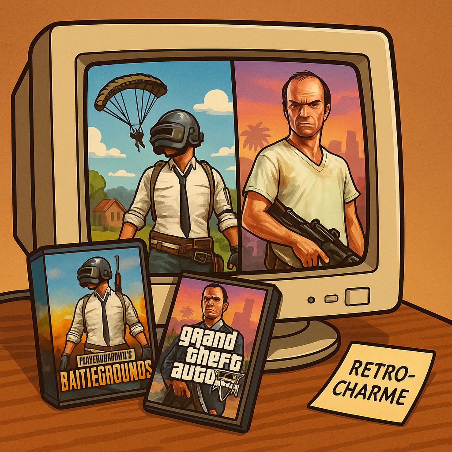 Zeitgefühl & Klassiker: PUBG, GTA V und Retro-Charme