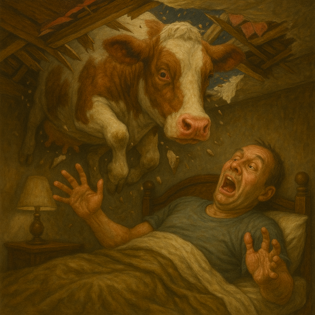 Von der Kuh erschlagen