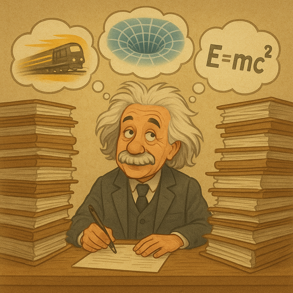 Einstein betritt die Bühne