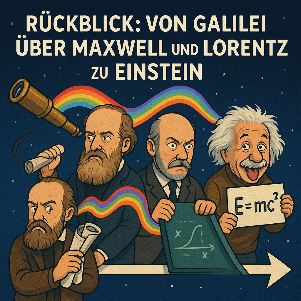 Rückblick: Von Galilei über Maxwell und Lorentz zu Einstein