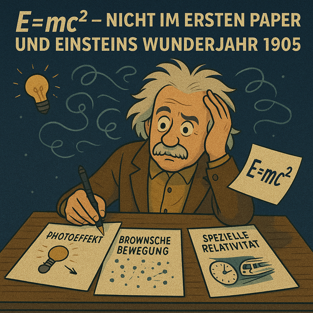 E=mc² – nicht im ersten Paper und Einsteins Wunderjahr 1905