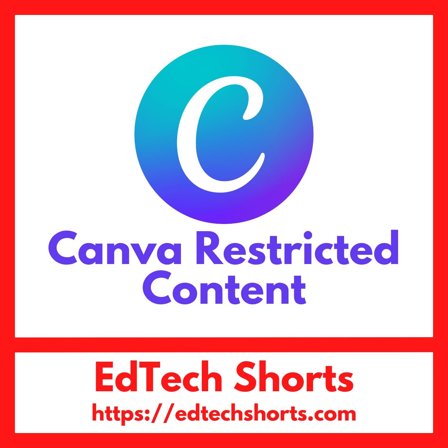 Canva Restricted Sharing Artwork