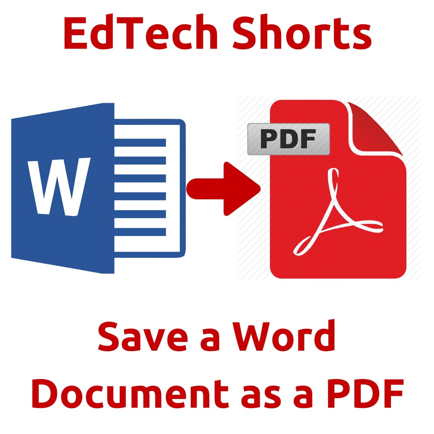 Save a Word Document as a PDF file