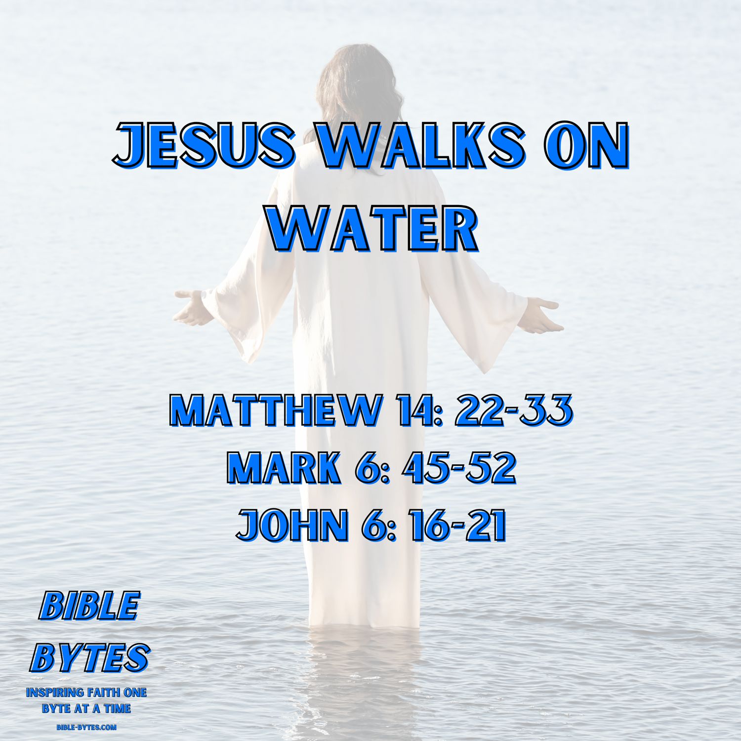 Jesus Walks on Water Artwork