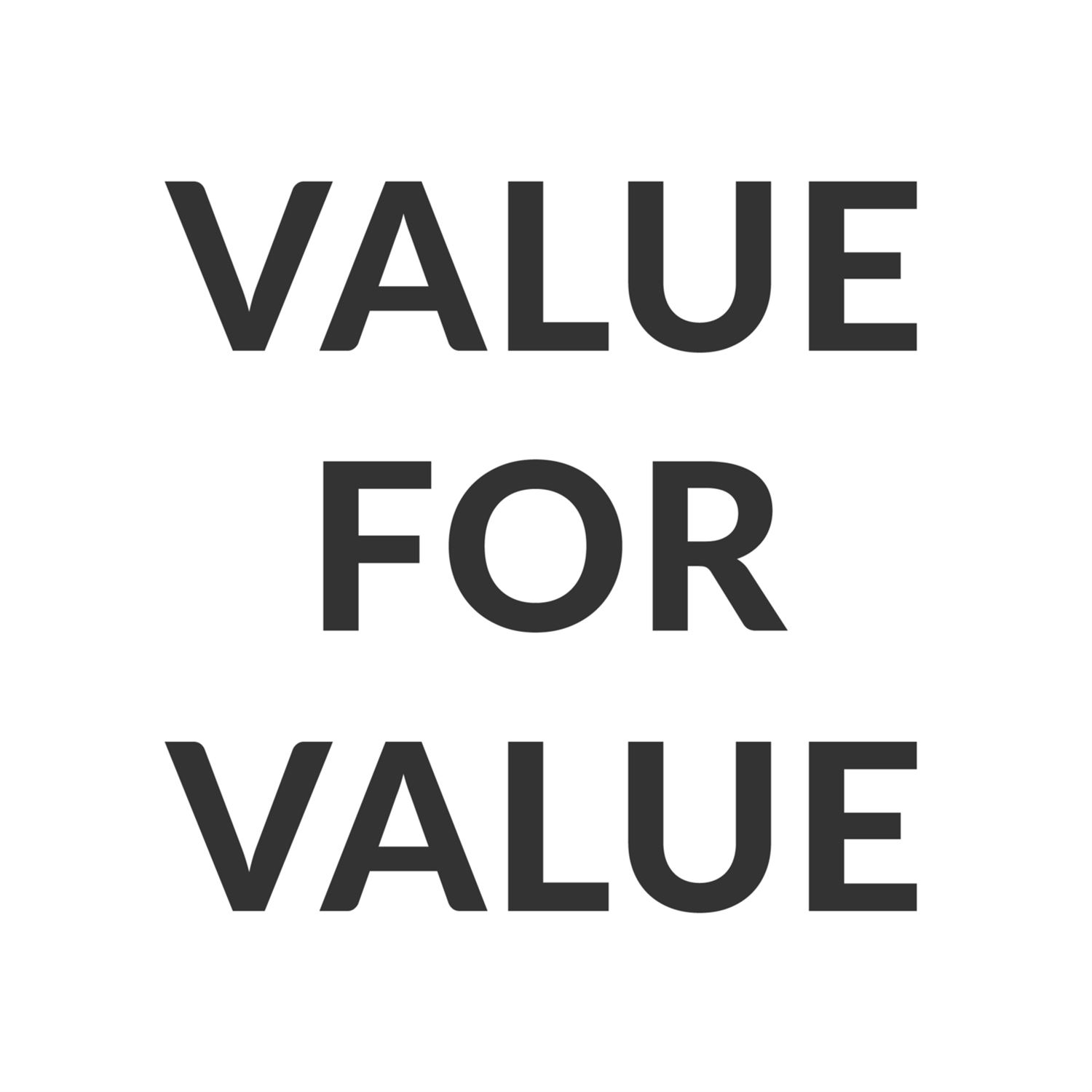 Value for value: we're symbiotic