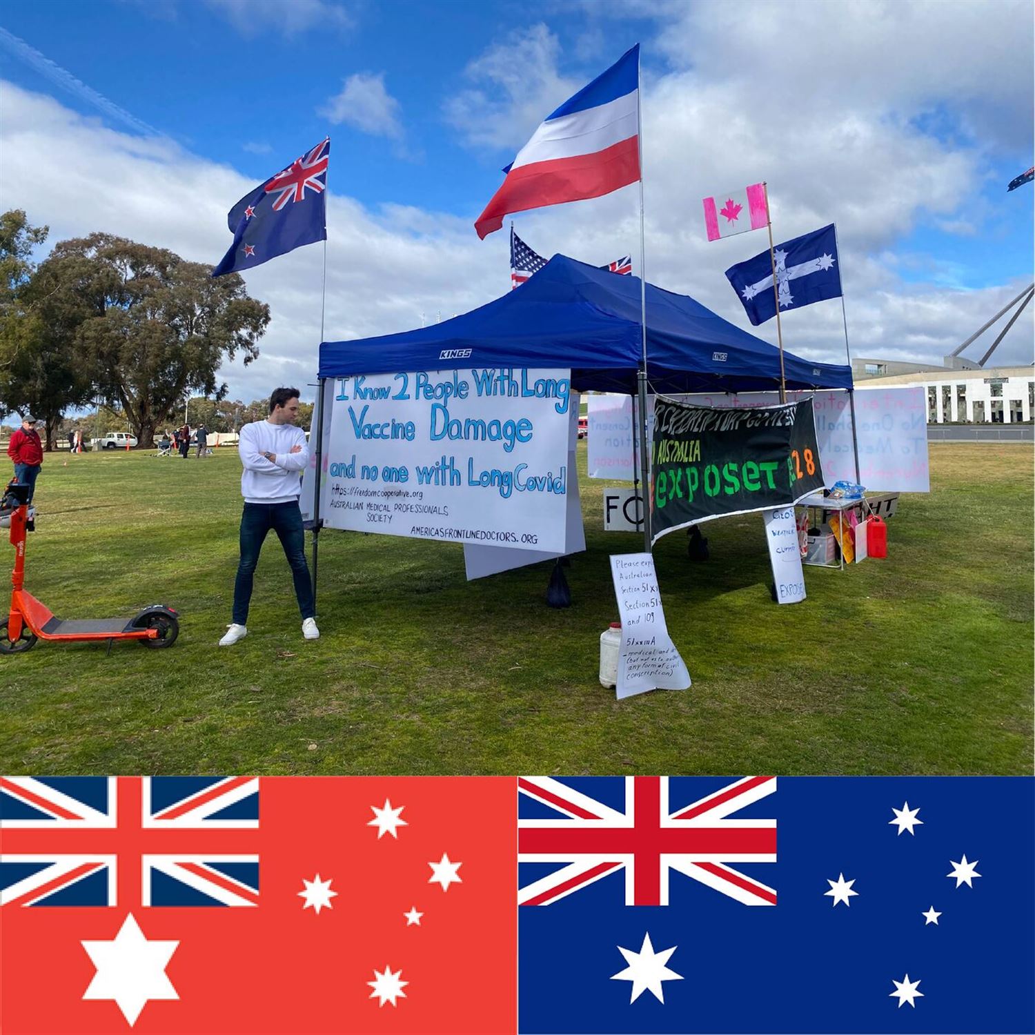 Red Australian flag