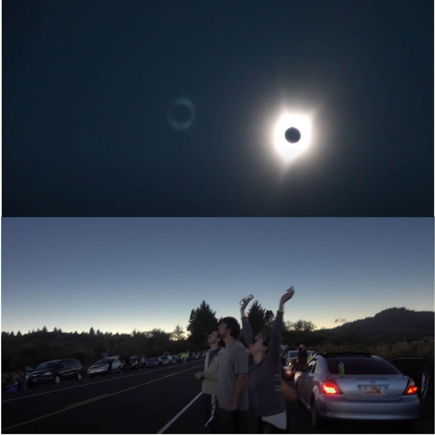 Experiencing a solar eclipse