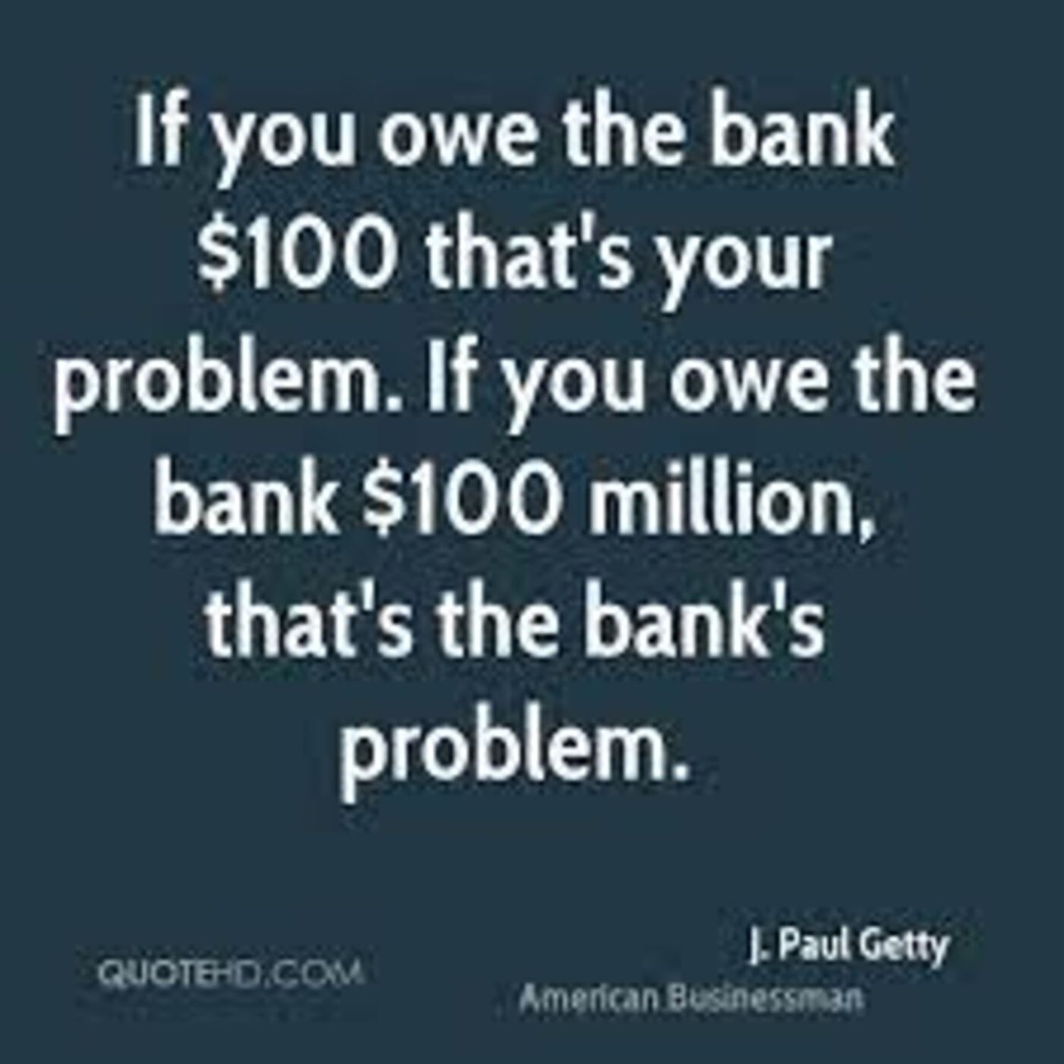 Make the financial system dependent on you
