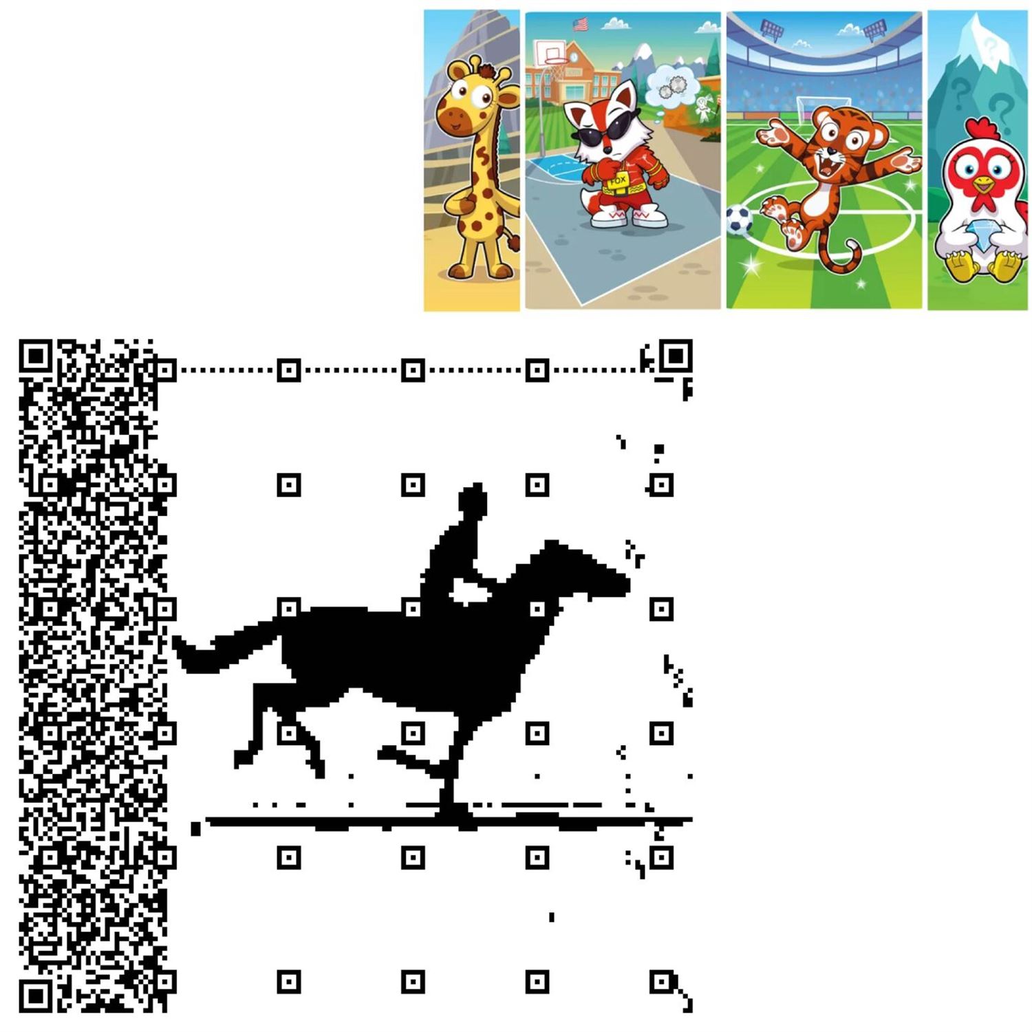 Animated QR codes and inchain crypto games