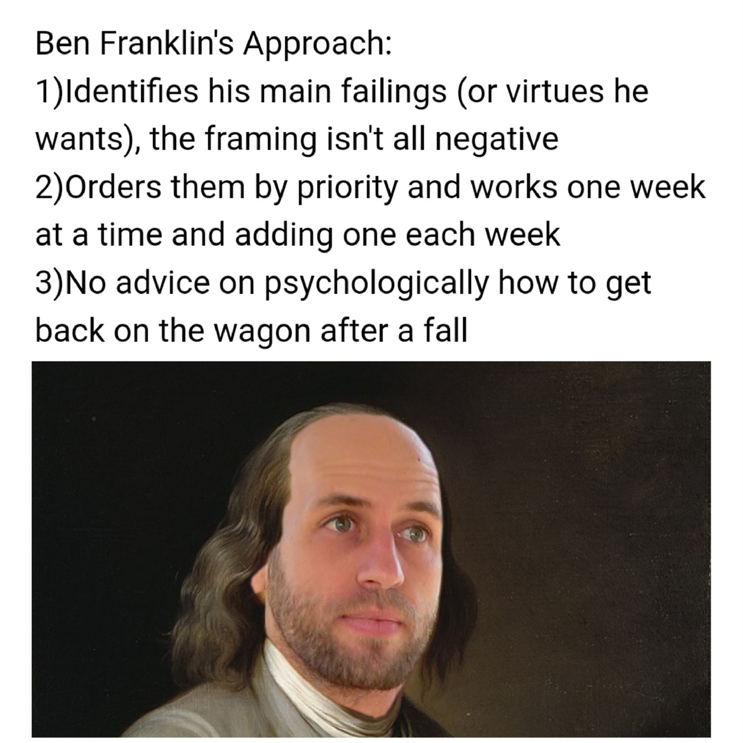 Benjamin Franklin's Approach
