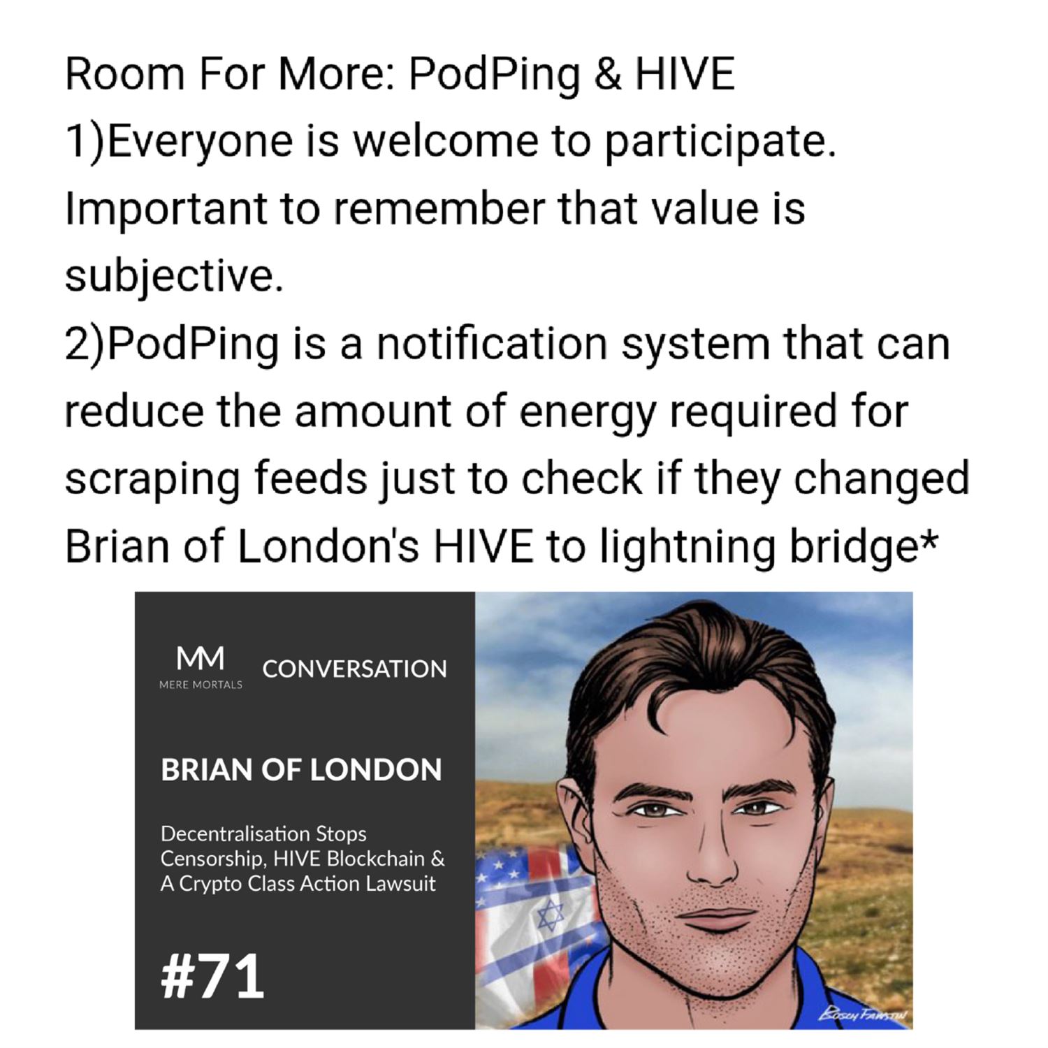 Room For More: PodPing & HIVE