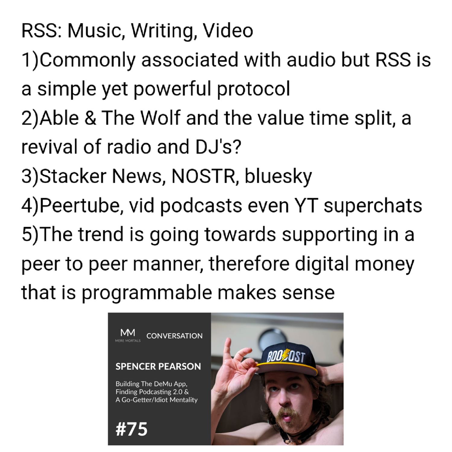 RSS: Music, writing & video