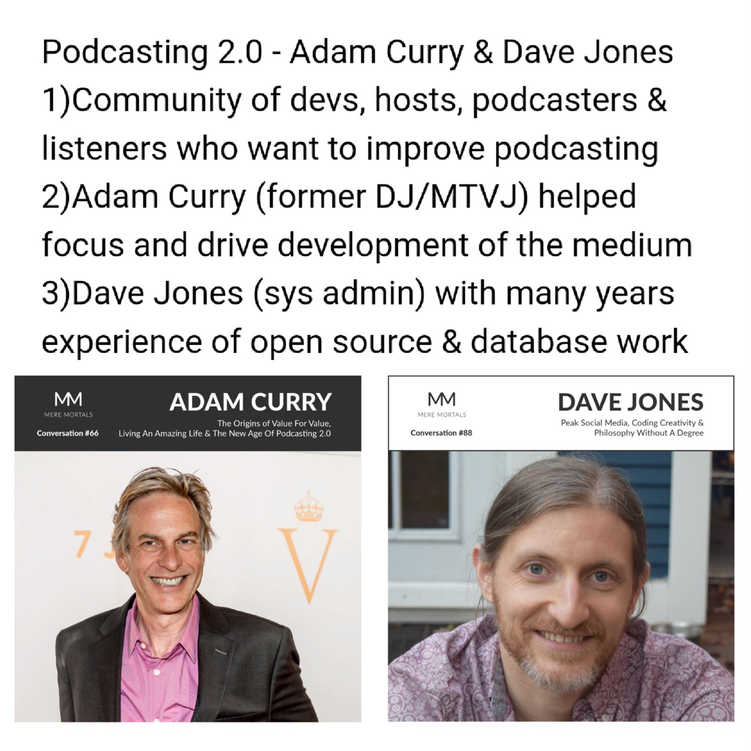 Podcasting 2.0: Adam Curry & Dave Jones