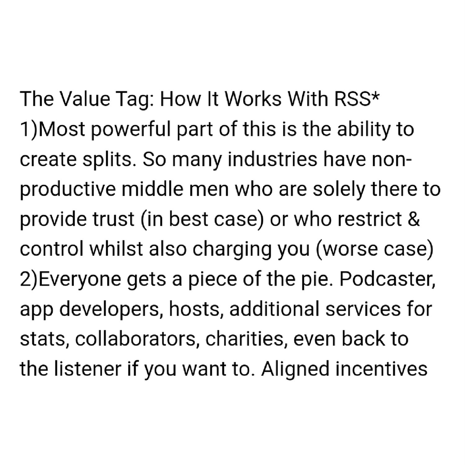 The 'Value' tag