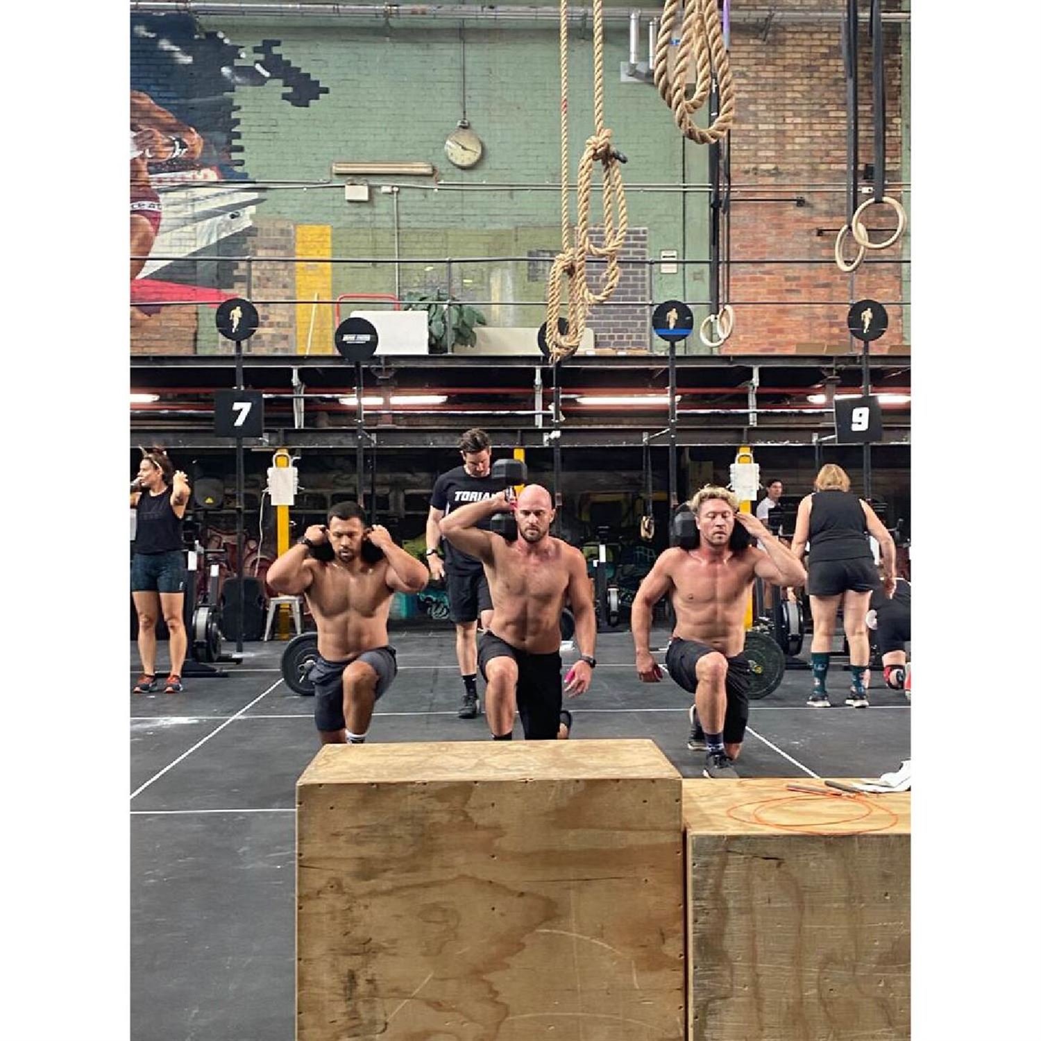 Juan getting rekt at a CrossFit comp