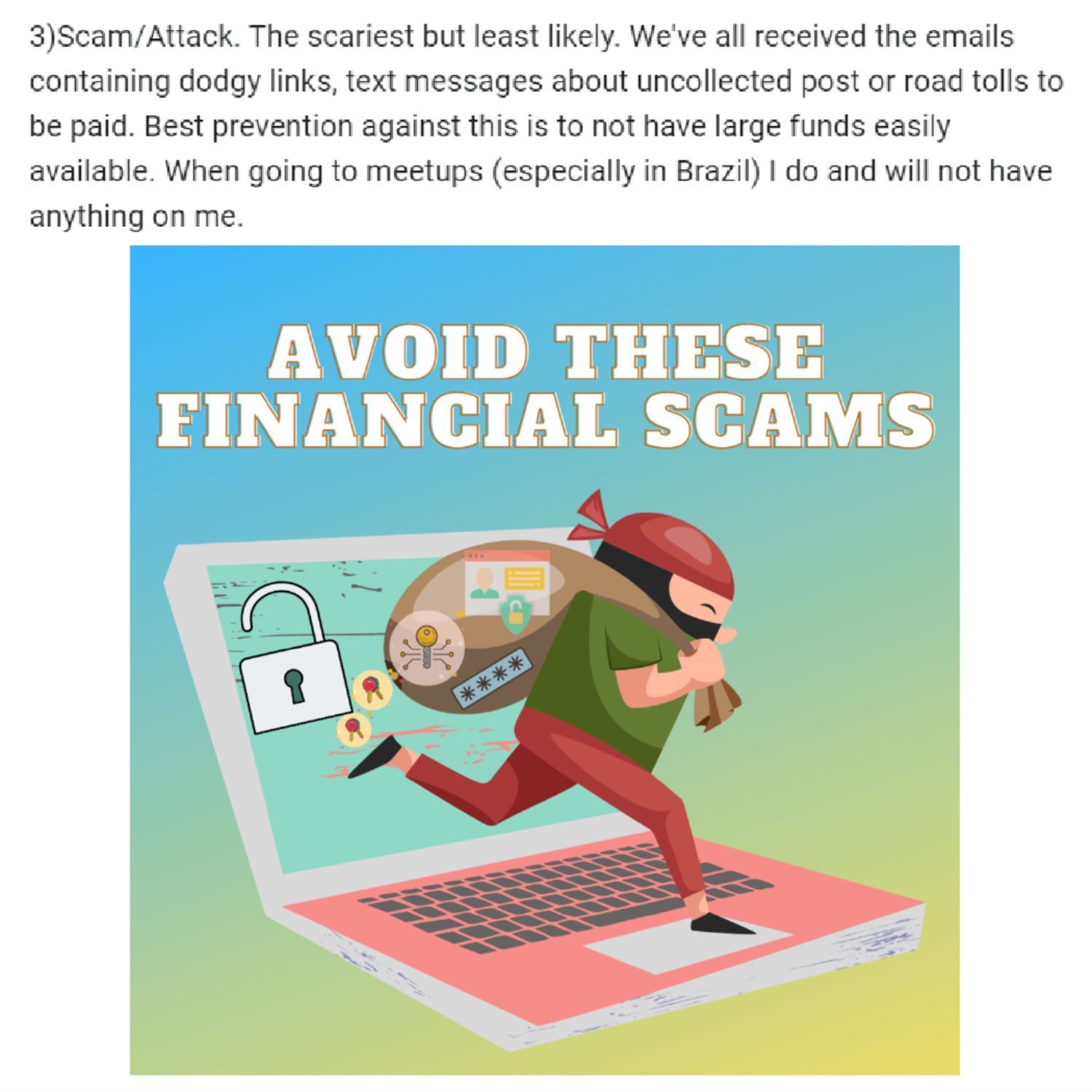 Scam/attacks: make your funds inaccessible