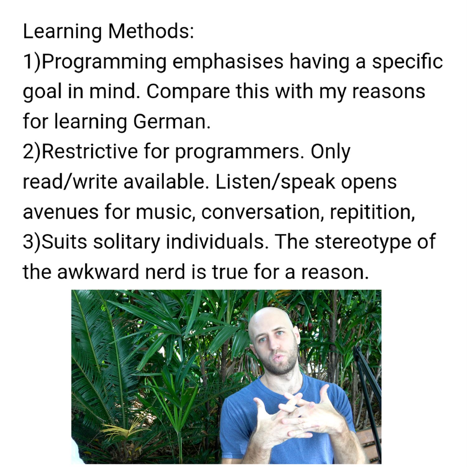 Learning methods