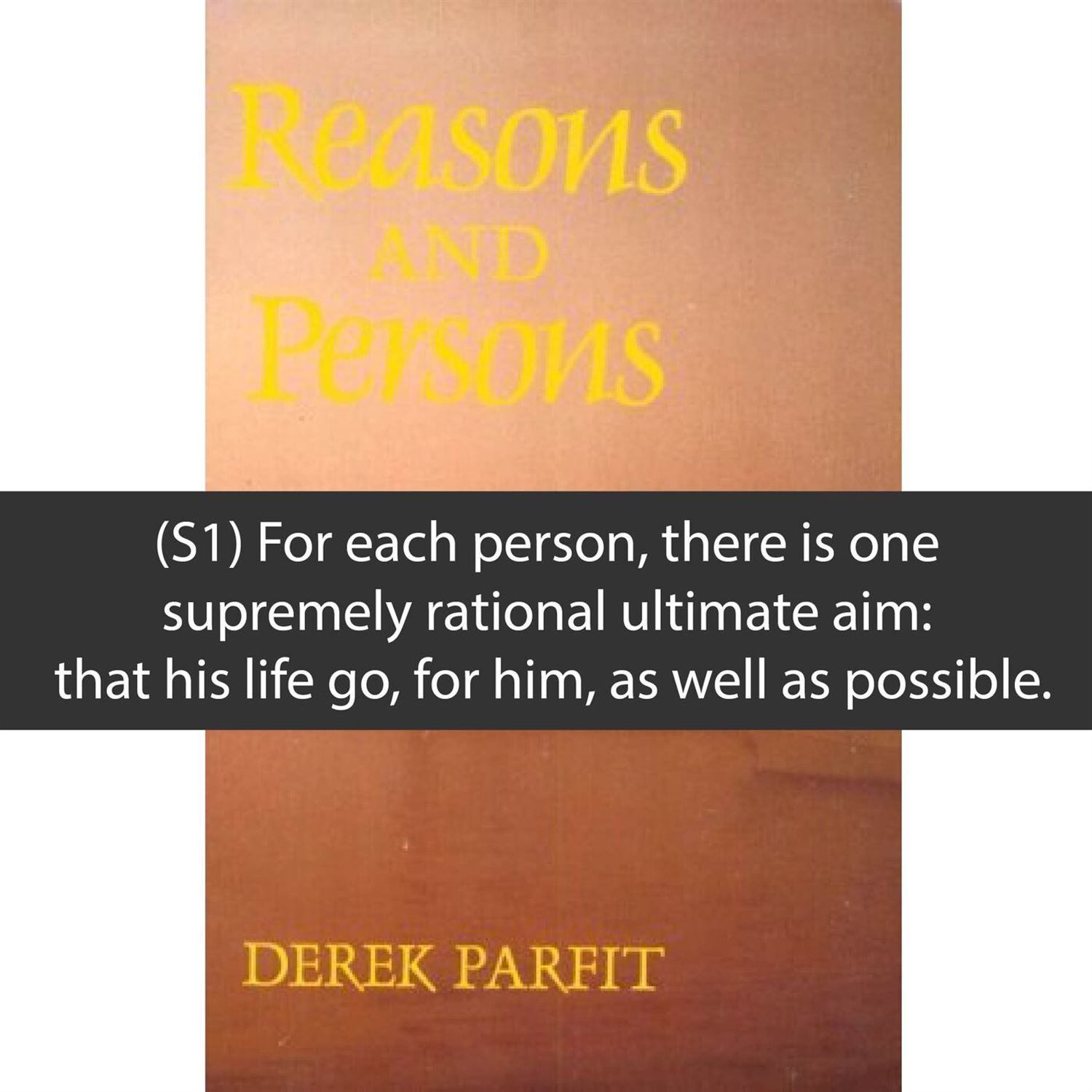 Reasons And Persons