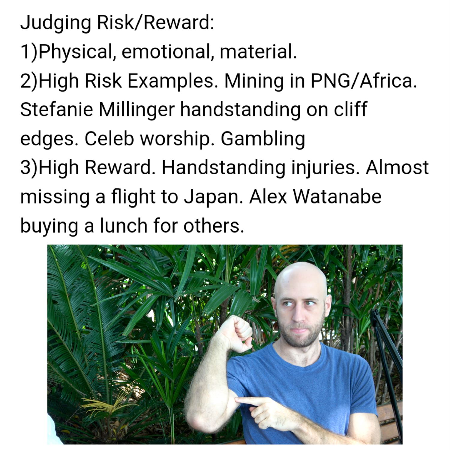 Judging risk/reward