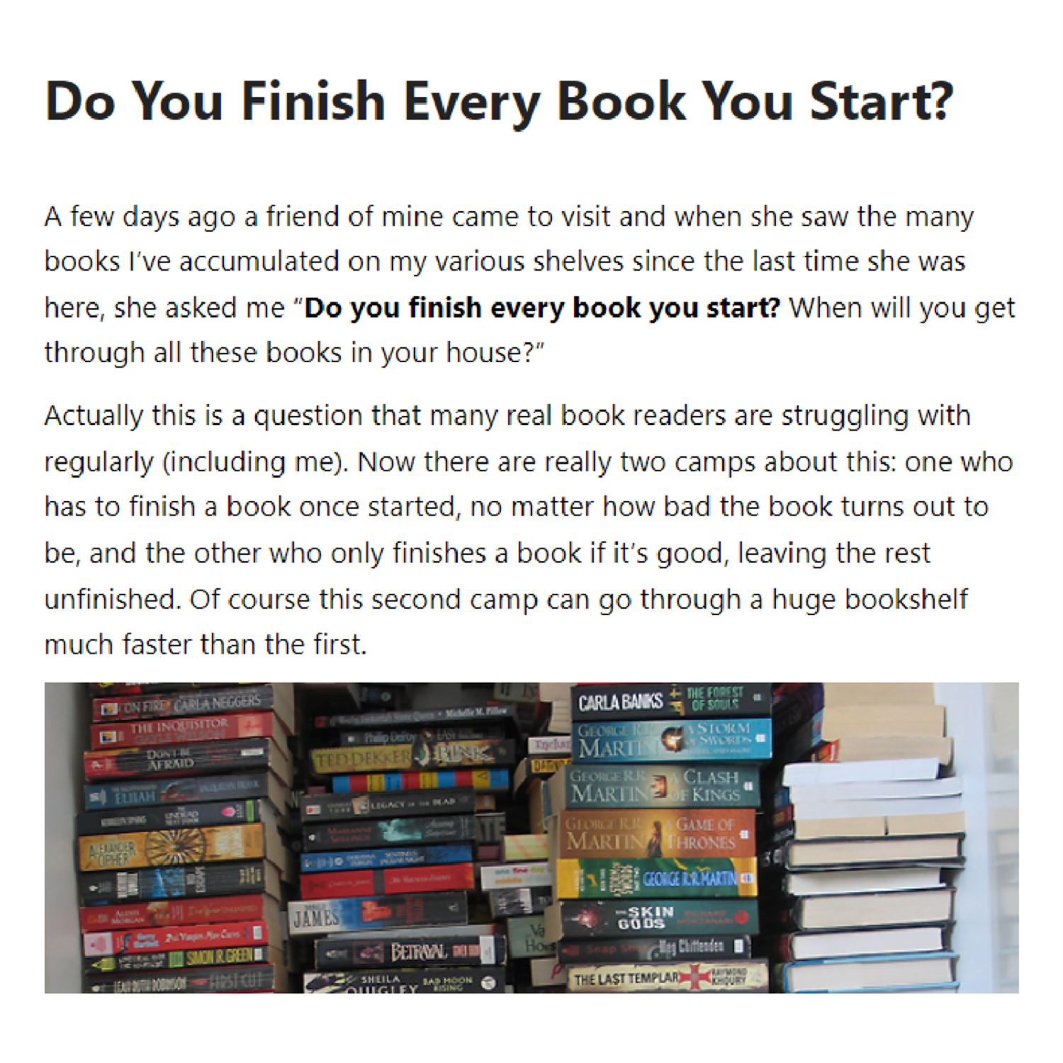 Finishing every book you start