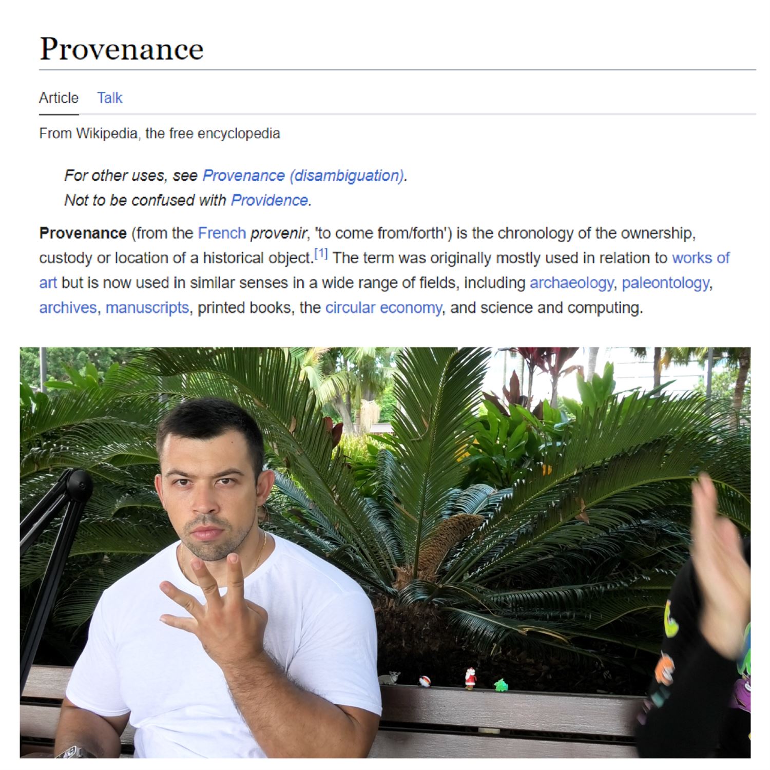 Provenance and chat comments