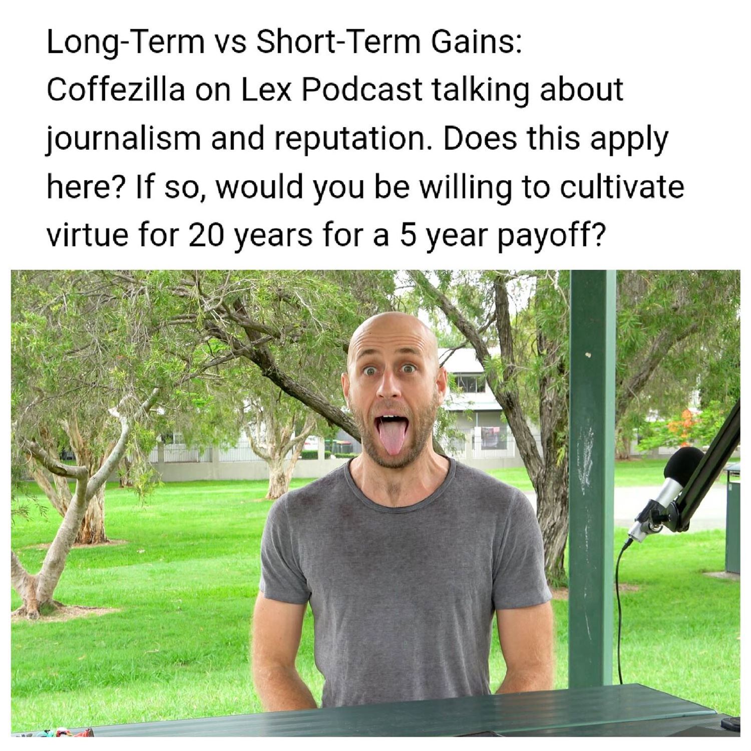 Long-term games vs short-term games