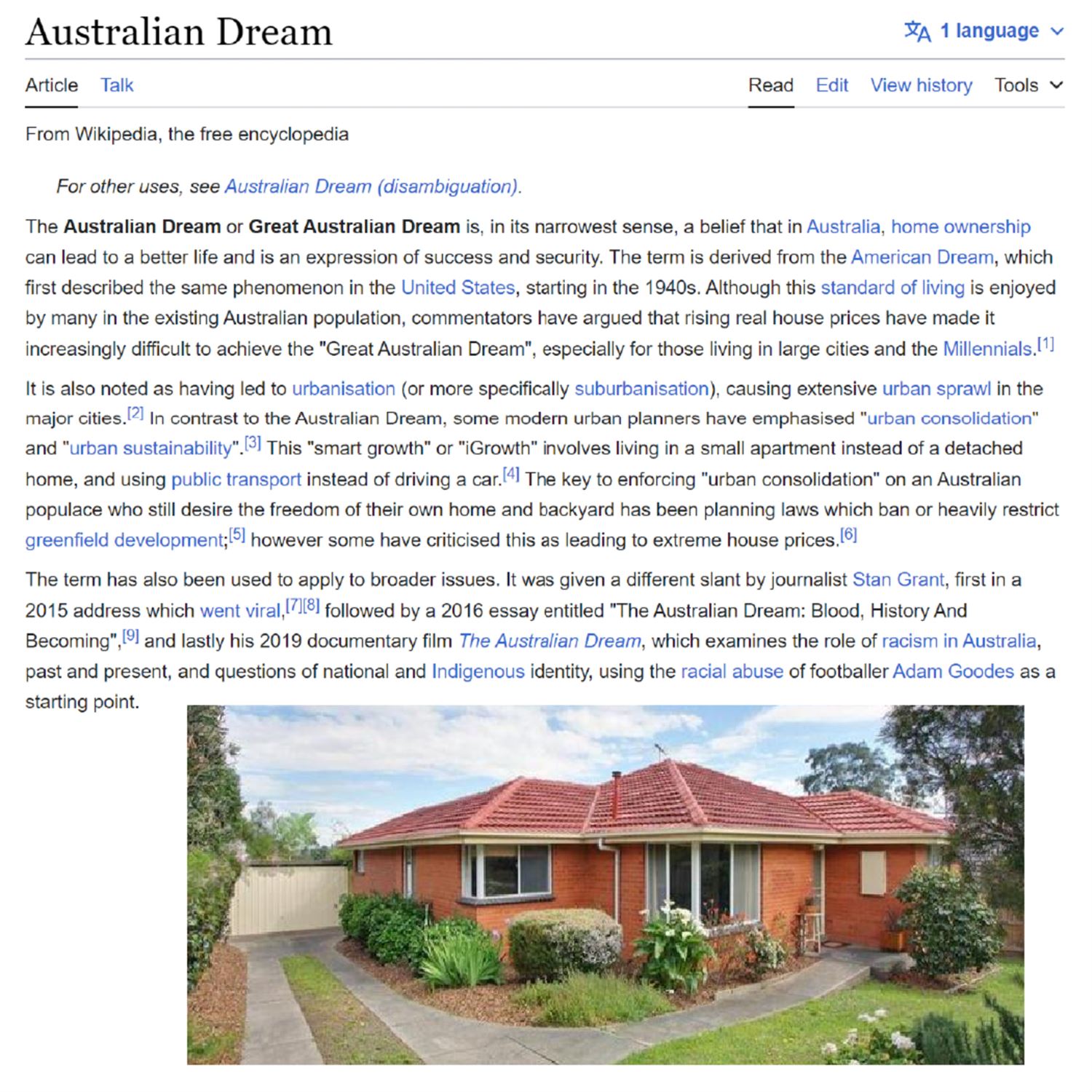 The Aussie dream