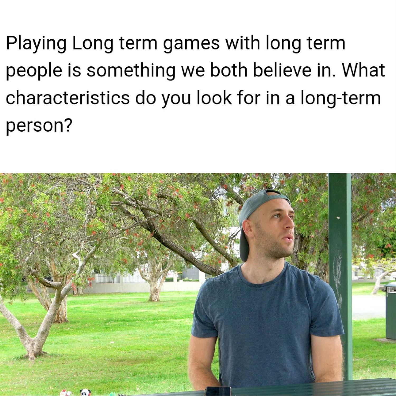 Long term games with long term people
