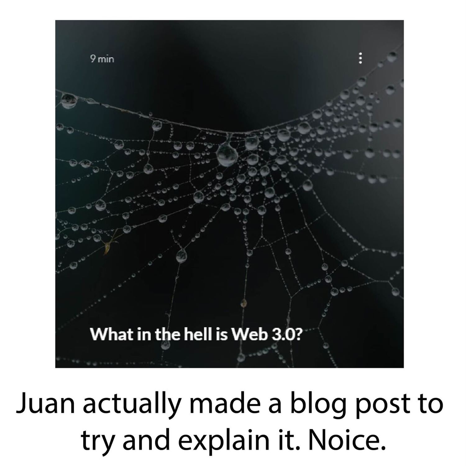 Juan's blog post & subjectivity