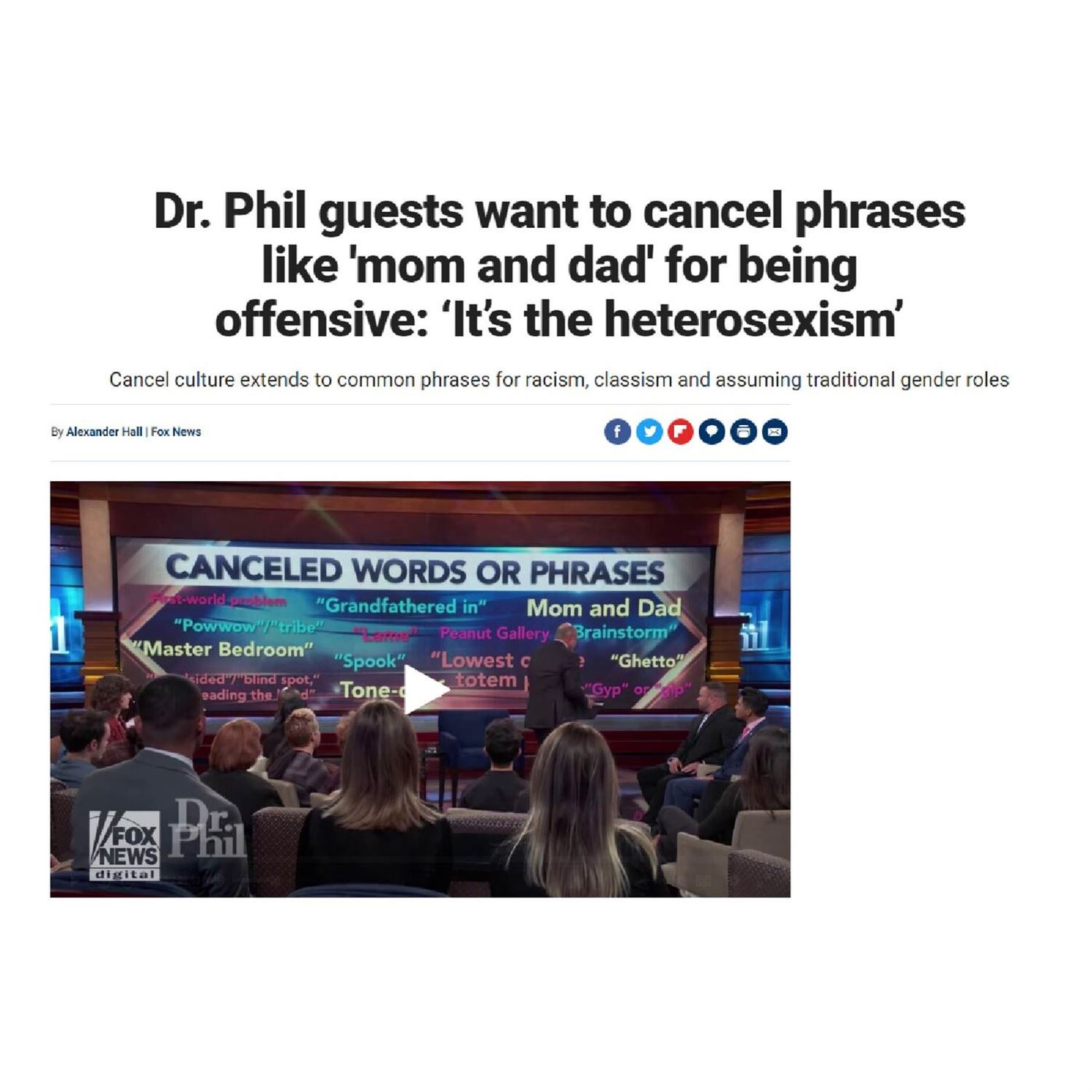 Woke Culture wanting to ban words on TV