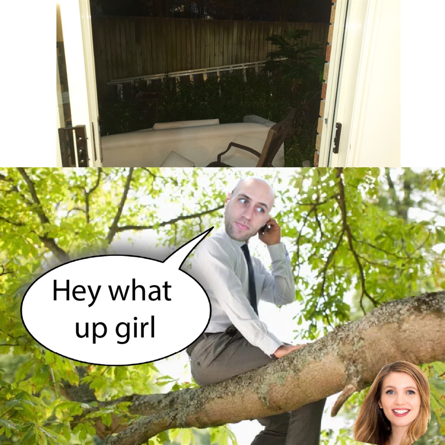 Our jungle backyard and catcalling from trees