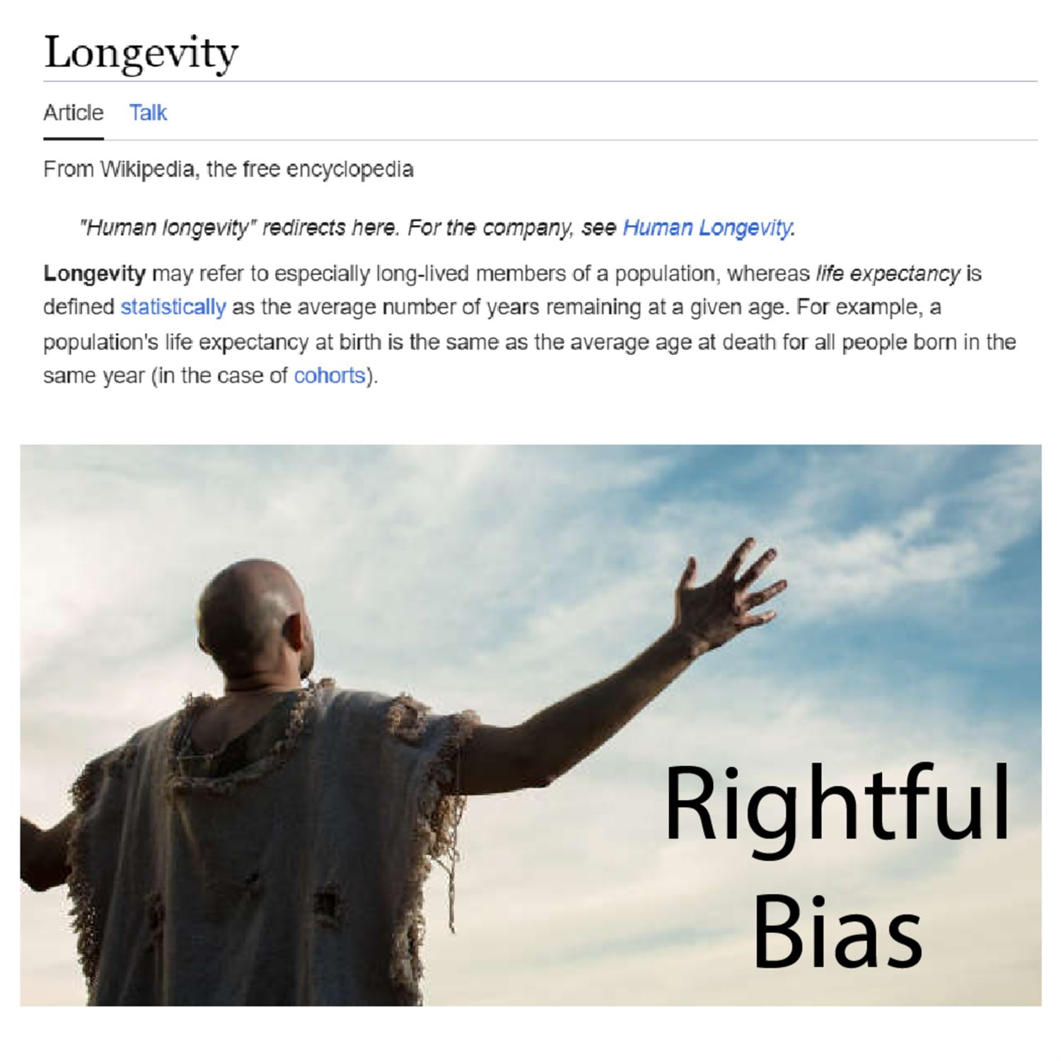 Definition and rightful bias