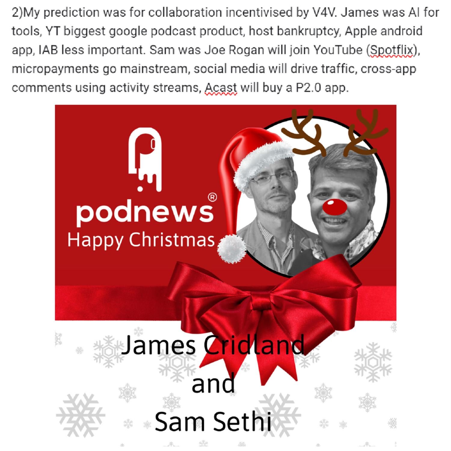 Podnews Predictions