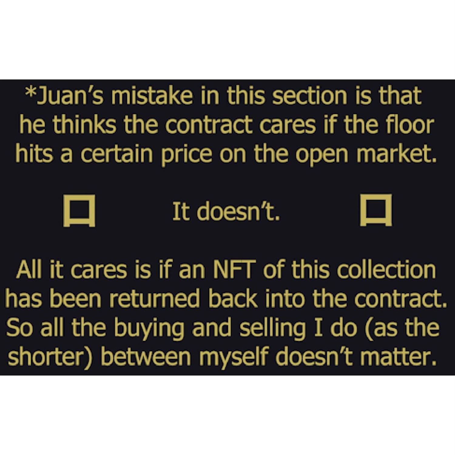 Juan's misunderstanding