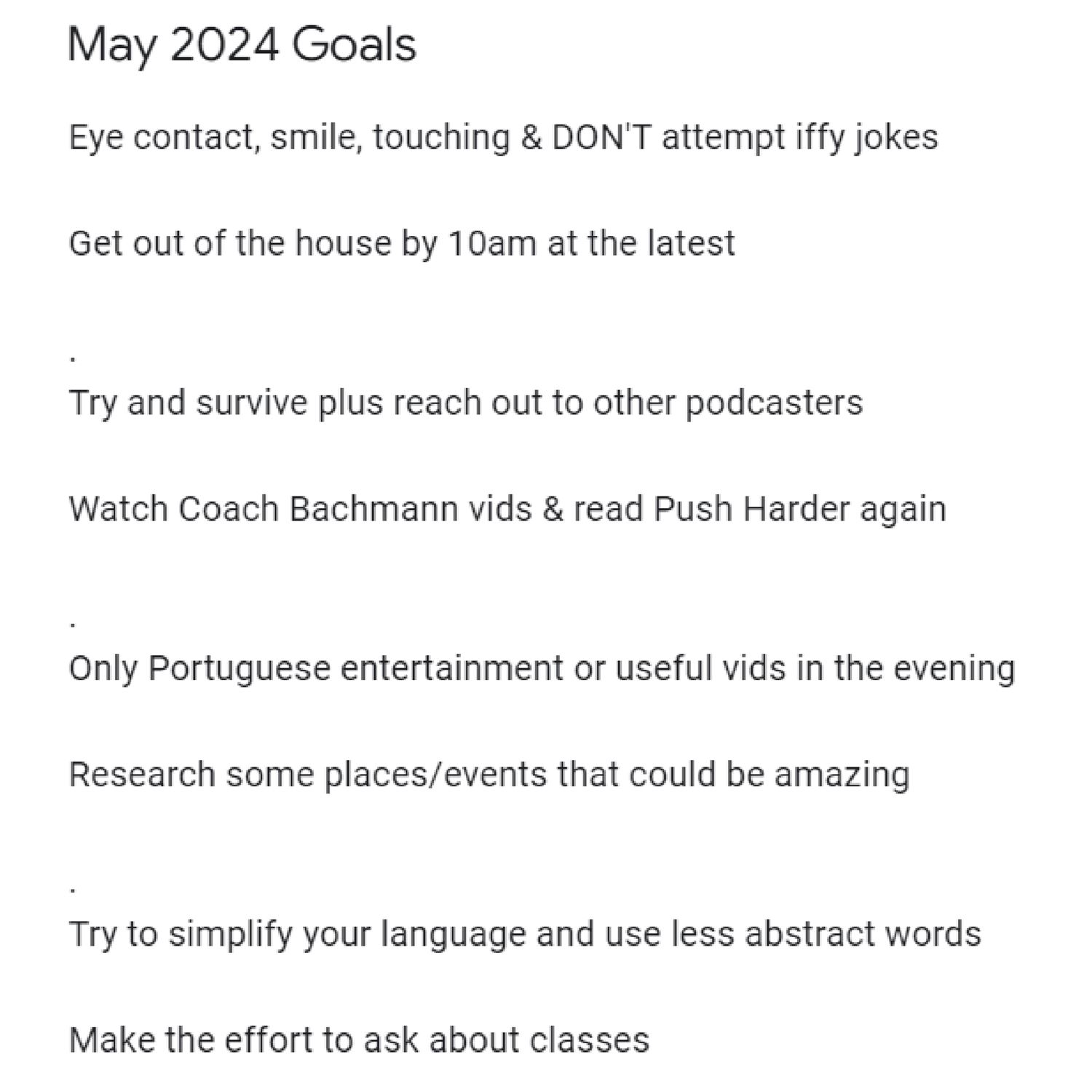 Kyrins May 2024 Goals