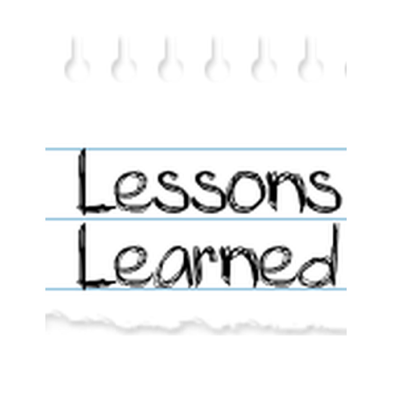 Lessons learned