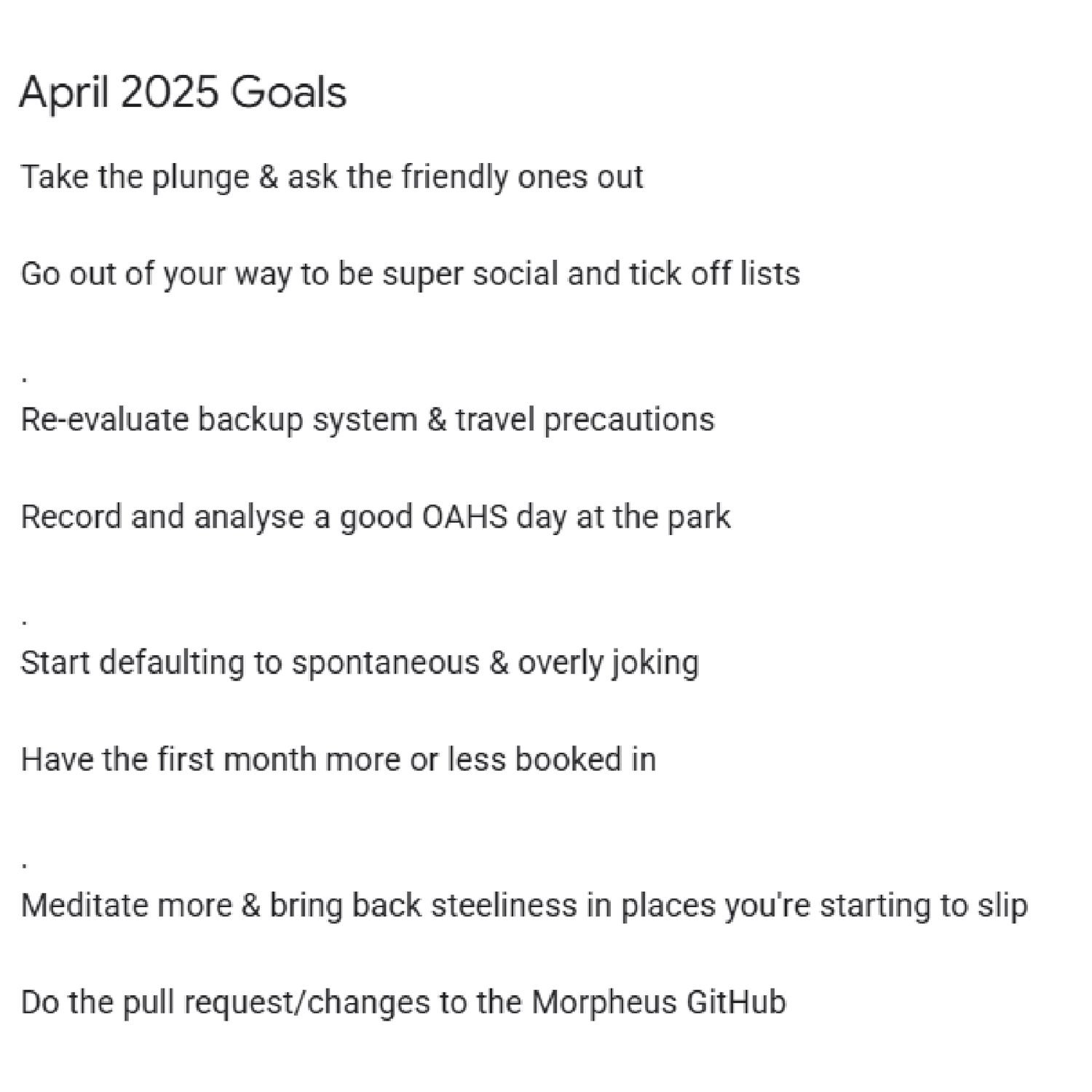 Kyrin's April 2025 Recap