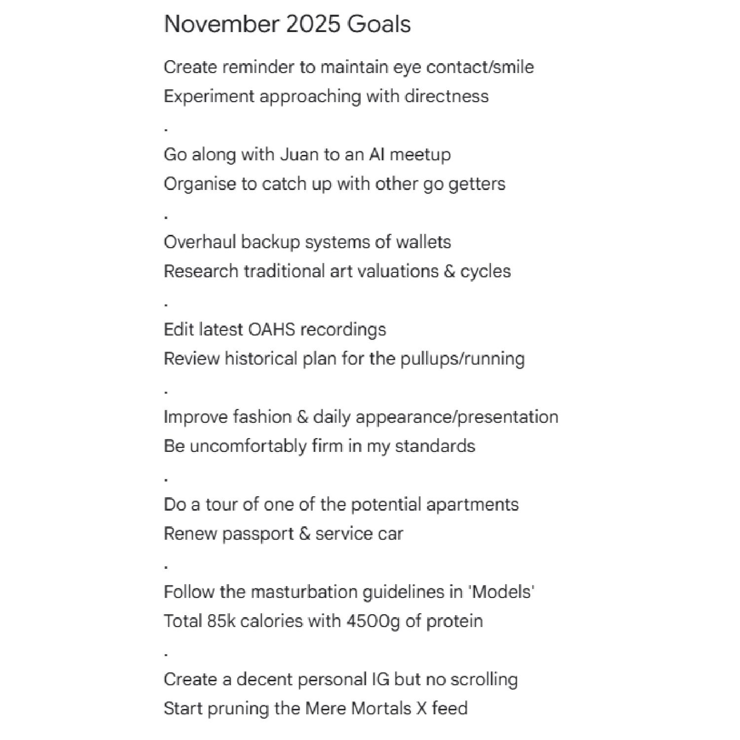 Kyrin's November 2025 Recap