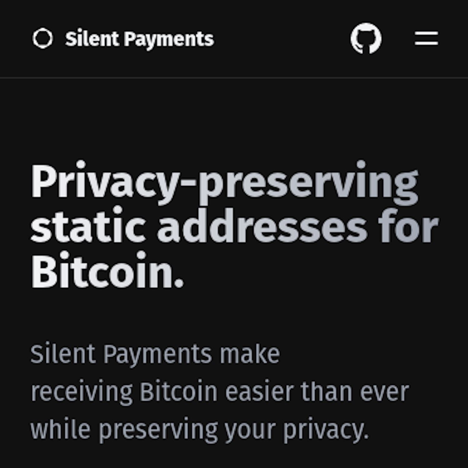 Seth's Silent Payment Website