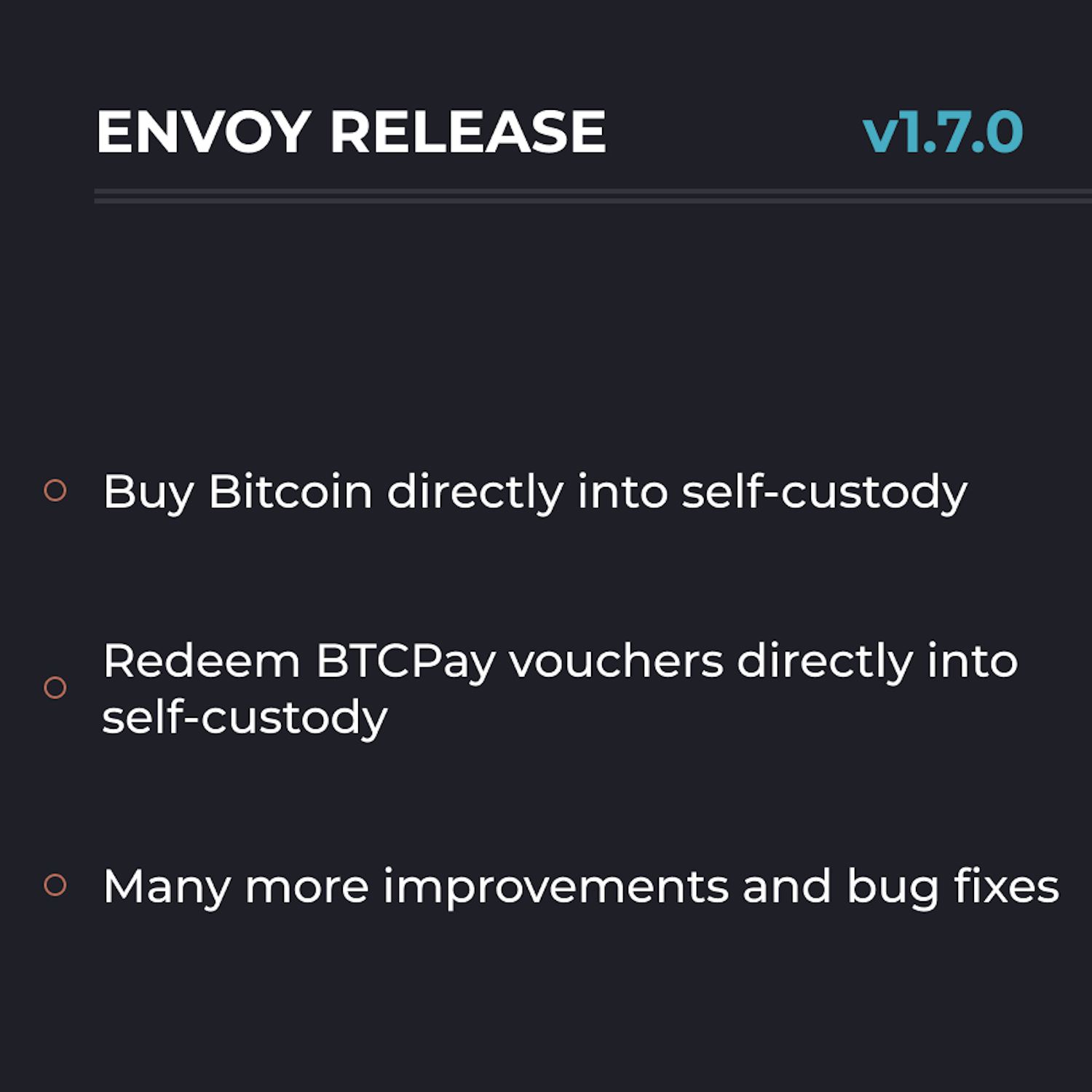 Envoy 2.1 Adds In-App Bitcoin Buys