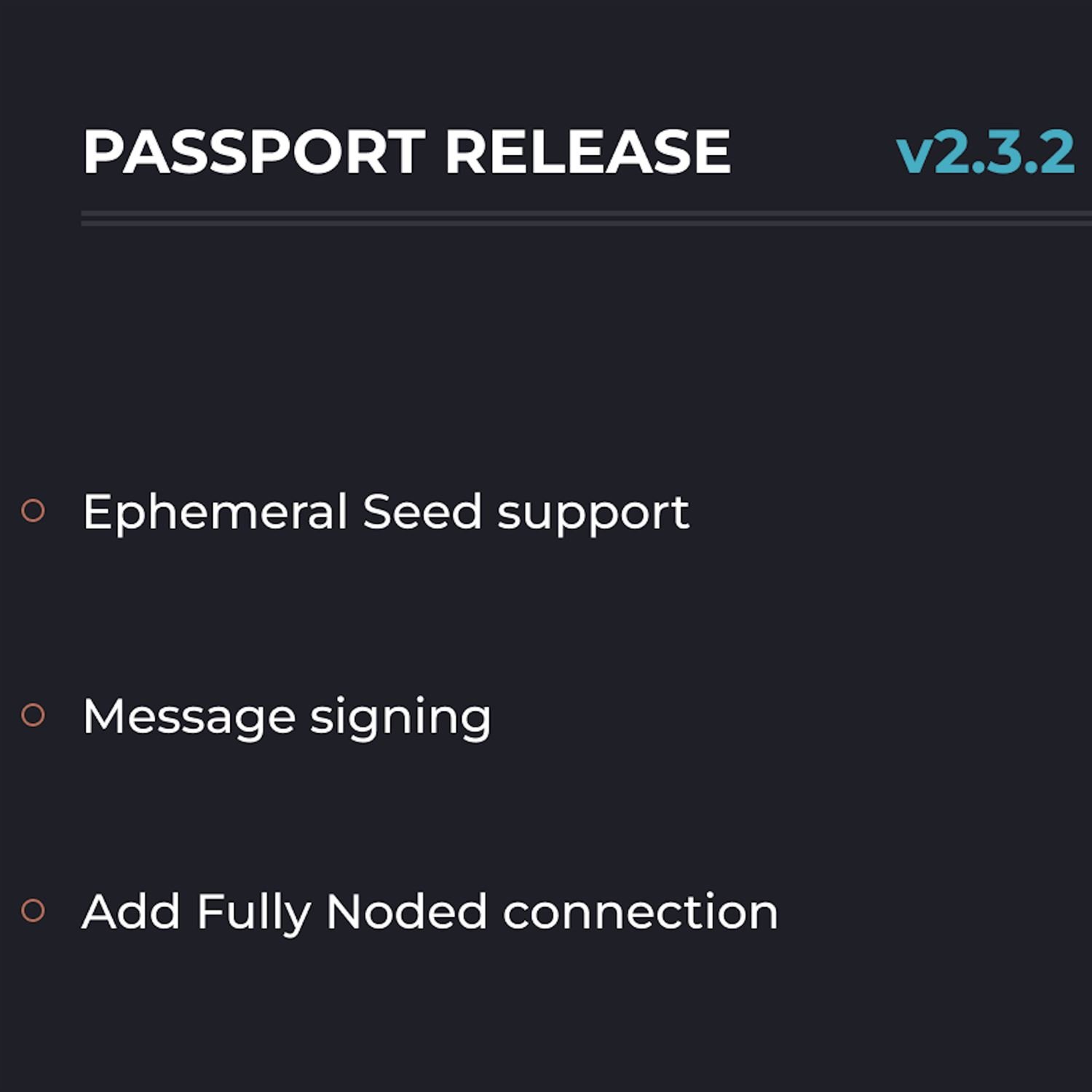 Passport 2.3.2 Out Of Beta