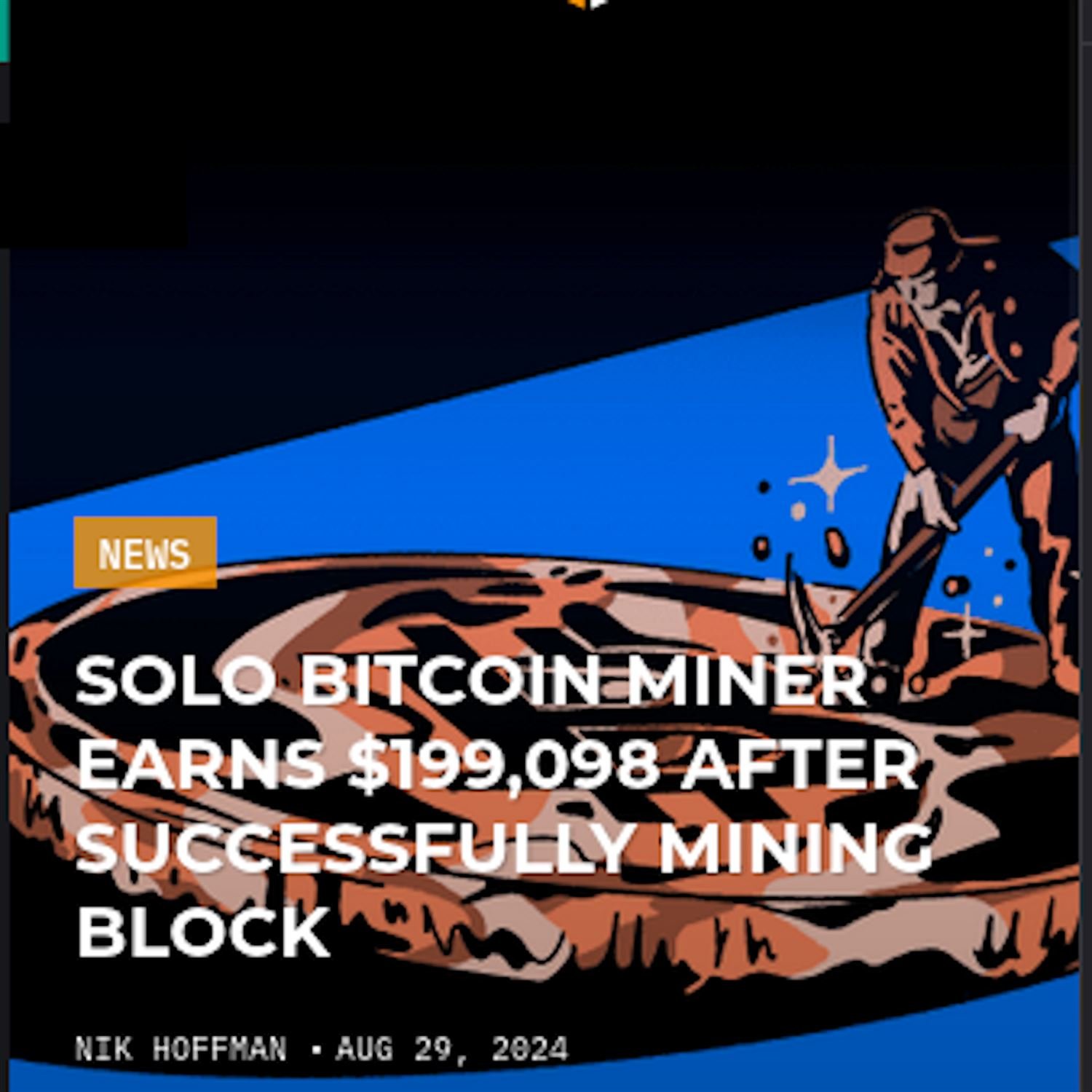 Solo Miner Hits a Block!