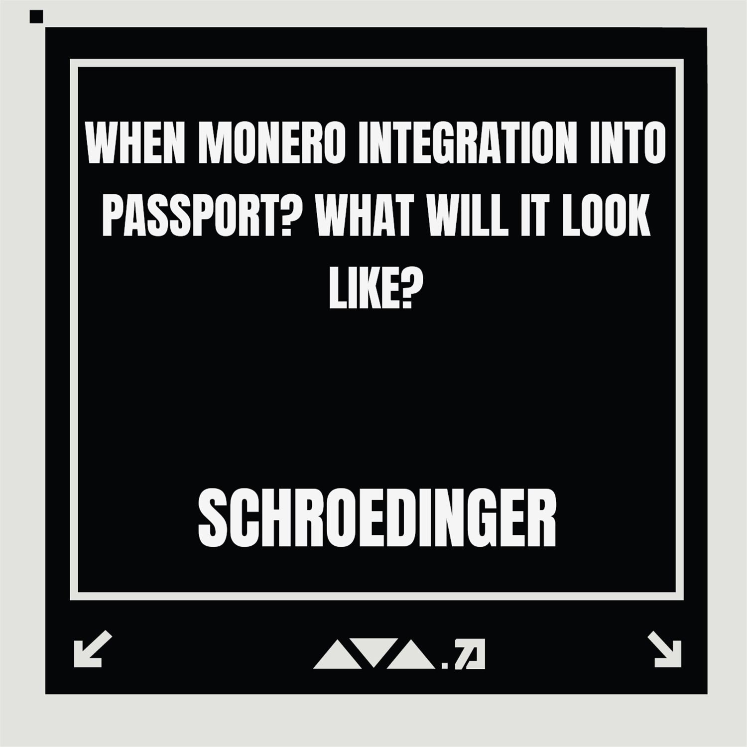 Wen Monero in Passport?